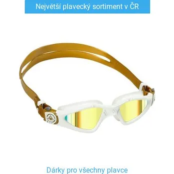 Plavecké brýle Aqua Sphere Kayenne Small Titan Mirror Zlatá/bílá