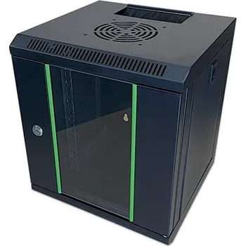 PC skříň CTnet 10“ rozvaděč 6U, 300 mm, černý