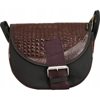 Słoń Torbalski kabelka kožená kabelka přes rameno hnědá