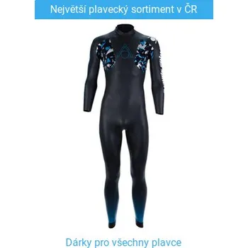 Neoprenový oblek Pánský plavecký neopren Aqua Sphere Aquaskin Fullsuit V3 Men Black/Blue M