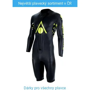 Neoprenový oblek Aqua Sphere Aquaskin Swim-Run Limitless V2 Shorty Men Black/Bright Green XXL