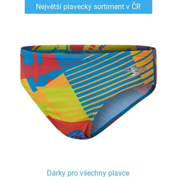 Chlapecké plavky Speedo Digi Allover 6.5cm Brief Boy Red/Yellow 140cm