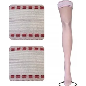 Podprsenka SAMODRŽÍCÍ PUNČOCHY SE VZOREM CALZAMIA KRAJKOVÁ MANŽETA 6 CM