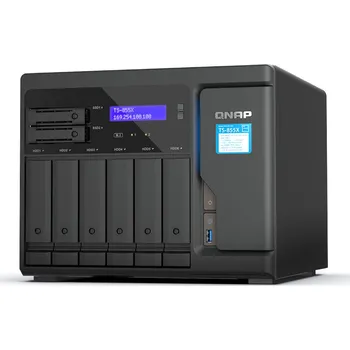 Ukládání dat QNAP TS-855X-8G (8core 2,8GHz, 8GB RAM, 6x 3,5"+2x 2,5", 2x M.2 NVMe, 2x PCIe, 1x 10GbE, 2x 2,5GbE)