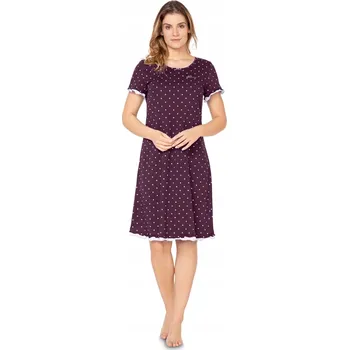 Dámská noční košile Noční košile E.Femme , krátký rukáv, pod kolena, velikost 40