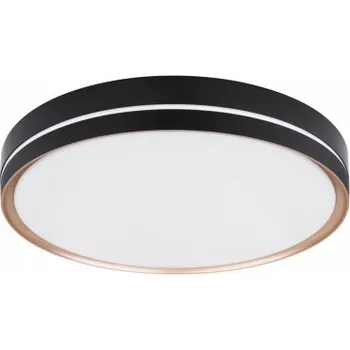 Kulatý Stropní Svítidlo Globo 48,5 x 8 cm černá