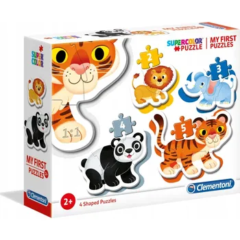 Puzzle Puzzle Clementoni 14 dílků Moje první puzzle Divoká zvířata 4 v 1