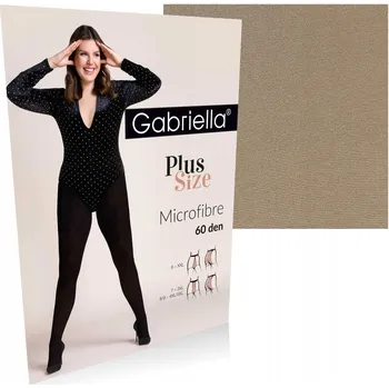 Dámské punčochy Gabriella Punčocháče mikrovlákno hladké krycí 60 den 162 neutro 6