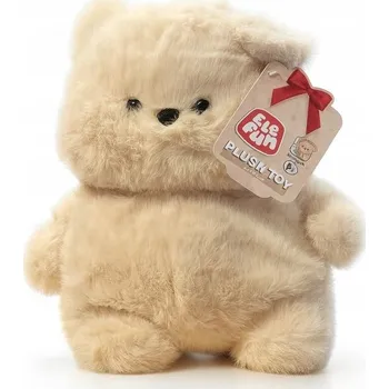 plyšák ELEFUN Plyšák plyšový Medvídek 30 cm Měkký Plyšový Mazlíček Přítulníček Hnědé oči