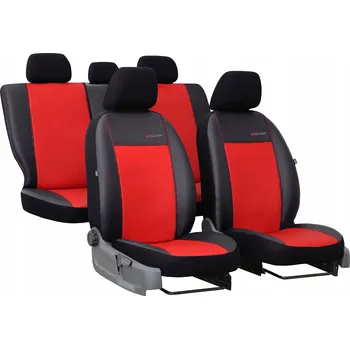 Moto oblečení Autopotahy do auta SsangYong Tivoli (2015-...) SUV, Exclusive Eko kůže, červená barva