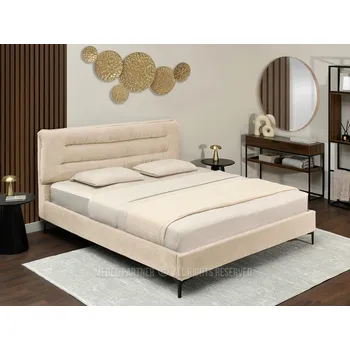 Křeslo Mebel Partner Creame 160 (béžová + černá)