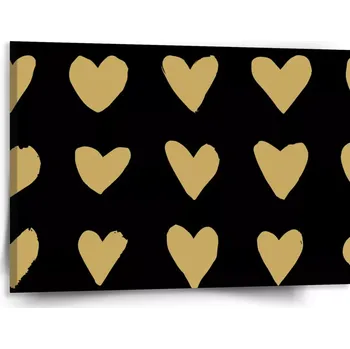 Obraz Sablio Obraz Zlatá srdíčka - 150x110 cm