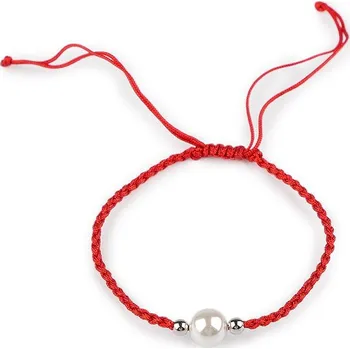 Náramek Náramek shamballa s perlou - 1 červená platina