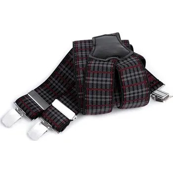 Kšandy Šle šíře 3,5 cm délka 120 cm, velké, 3 šedá černá