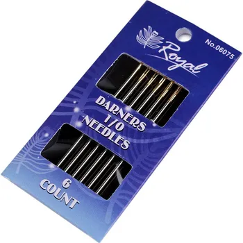 Jehly ruční, zlatá ucha - Tapestry, Darners, malé, 1 (1/0) Darners nikl