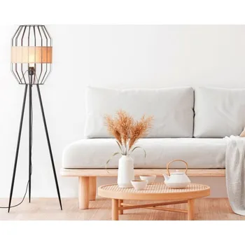 Stojací lampa Brilliant 93132/76 Stojací lampa SLOPE trojnožka černá