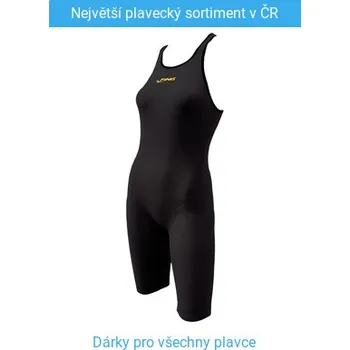 Dámské plavky Finis Fuse Open Back Kneeskin Black 30