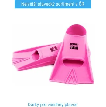 Ploutve Plavecké silikonové ploutve BornToSwim Pink L