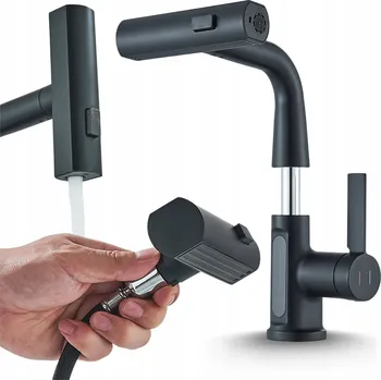 Vodovodní baterie Stojánková umyvadlová baterie Ari Atomic černá