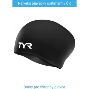 Plavecká čepice Plavecká čepička TYR Silicone Long Černá