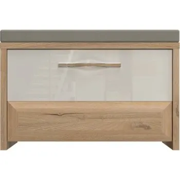 Botník Nízký botník Hagop - ořech pacifik/béžová