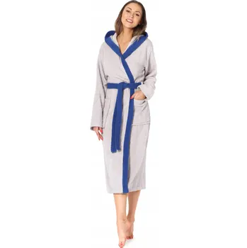 Dámský župan Ladeheid dámský župan do půlky lýtek s kapucí velikost M