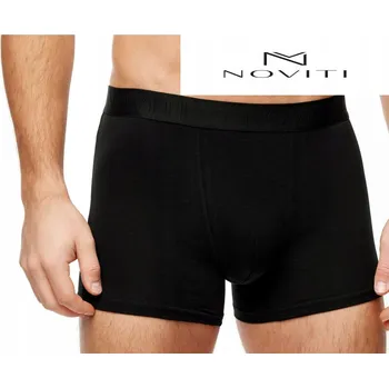 Pánské spodní prádlo NOVITI pánské boxerky černé bavlna L