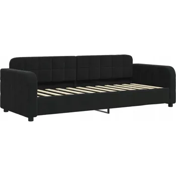 Ložnice Čalouněná jednolůžková postel VidaXL 80x200 cm černá