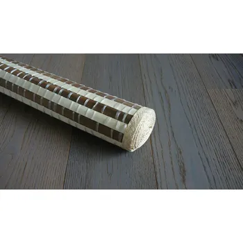 Obklad Rohož za postel 55 x 200 cm kombinace tmavý buk - přírodní / loubkové rohože na stěnu Fanaiva