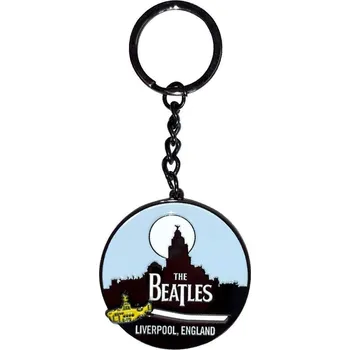 The Beatles Liverpool Skyline & Yellow Submarine Klíčenka
