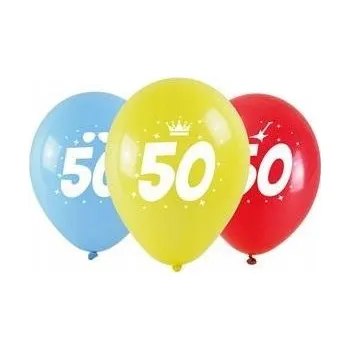Balónek Dekorativní balónky Arpex, sada 3 kusů, 50 balónků v balení, vícebarevné
