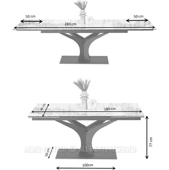 Křeslo Mebel Partner Entornaban (mramor + černá)