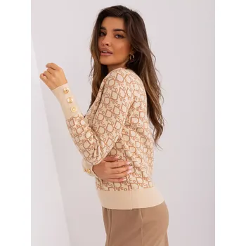 Dámský svetr Jumper AT SW 2342.46P béžový jedna velikost
