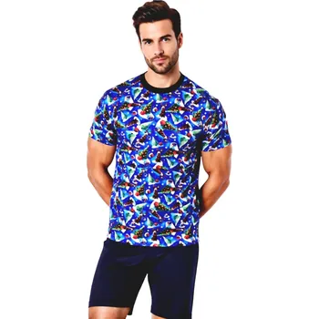 Pánské pyžamo Pánské Pyžamo Krátké FOLTÝN PK 524 Velikost: 5XL