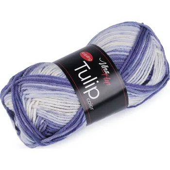 Příze Pletací příze Tulip color 100 g, střední, 16 (5213) modrá