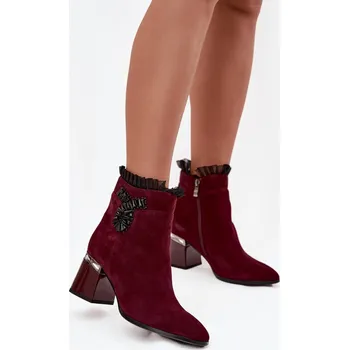 Dámská zimní obuv Boty na podpatku model 221134 Step in style 37