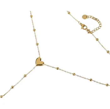 Oblečení a móda Náhrdelník typu Y do výstřihu z nerezové oceli Balení: 1 ks, Varianta: 2 zlatá - 8596475718929