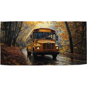 Osuška Sablio Ručník Žlutý školní autobus - 30x50 cm