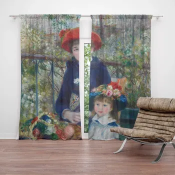Závěs Sablio Závěs Dvě sestry (Na Terase) - Pierre-Auguste Renoir: 2ks 140x250cm