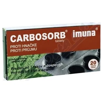 Lék na průjem Carbosorb 320mg tbl.nob.20