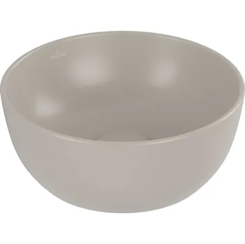 Umyvadlo Villeroy & Boch Artis umyvadlo 32.5x32.5 cm kulatý na pult hnědá/béžová 438932AM