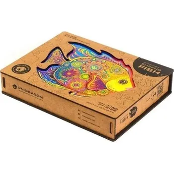 Puzzle UNIDRAGON dřevěné puzzle - Ryba, velikost KS (40x31cm)