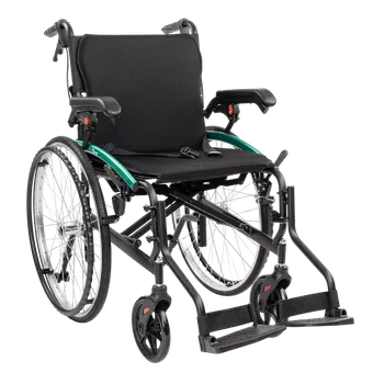 Invalidní vozík Lehký hliníkový skládací invalidní vozík Activ-Tim - průměr kol 24&quot; - Šířka - 46 cm