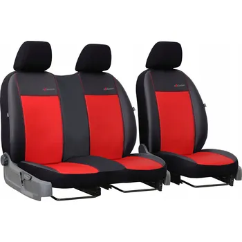 Potah sedadla Autopotahy do auta Fiat Ducato IV 2+1 (2014-...) dodávka, Exclusive Eko kůže, červená barva