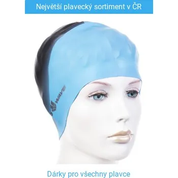 Plavecká čepice Plavecká čepička Mad Wave Multi Big Silicone Modrá