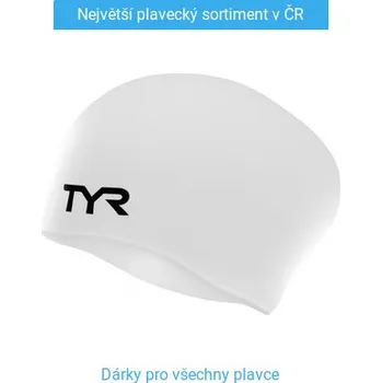 Plavecká čepice Plavecká čepička TYR Silicone Long Bílá
