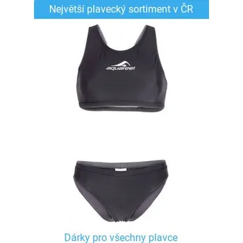 Dívčí plavky Dívčí plavky Aquafeel Racerback Girls Black 28