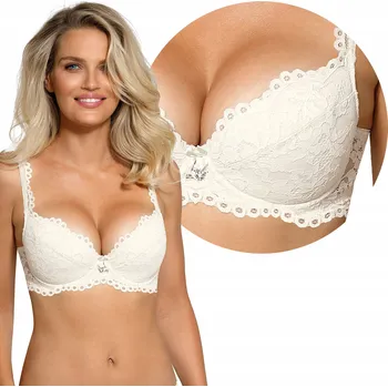 Podprsenka Podprsenka push-up Róża bílá velikost 80C