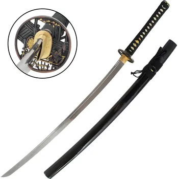 Replika zbraně Katana Hanare, 2,30 Shaku, Hamon Choji, Yokote, AISI 1045