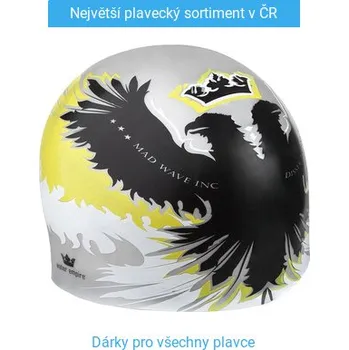Plavecká čepice Mad Wave Empire Swim Cap Šedá